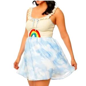NWT Unique Vintage Rainbow 🌈 Clouds Dress